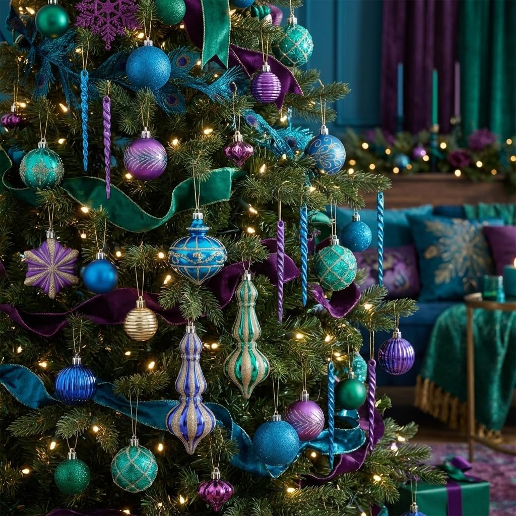 Christmas Ball Ornaments Tree Decorations Set - Set of 120