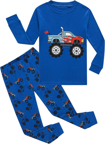 Bety Boys Cotton Pajamas Long Sleeve Toddlers Sleepwear 18M