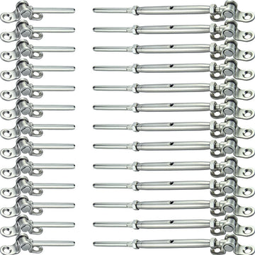 Cable Railing Hardware, 30 Pairs Stainless Steel Cable Railing Kit, for 1/8 Cable Railing System, T316 Marine Grade