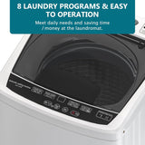 Portable Washing Machine, 16LBS Full Automatic Washer and Spinner, 10 Programs with Child Lock & Energy-Saving
