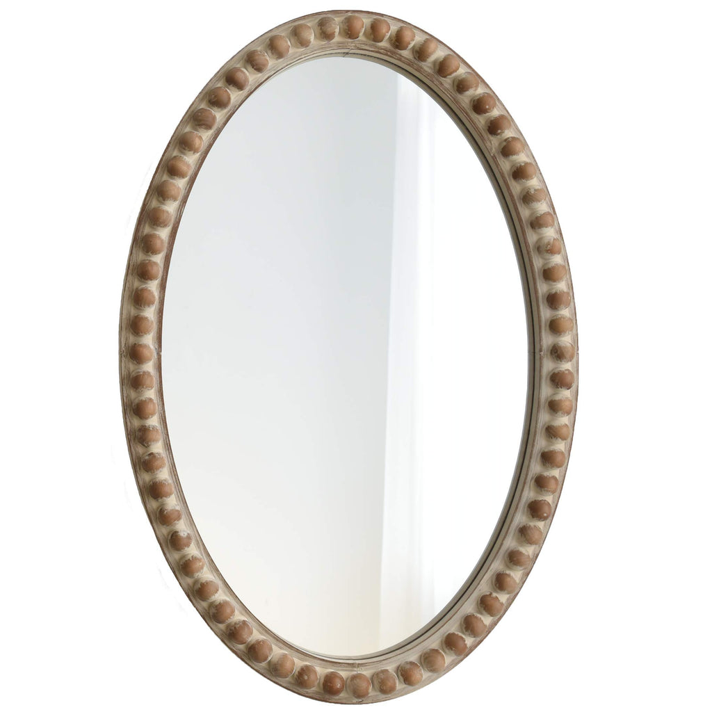 Distressed Wood Frame Accent, Rustic Farmhouse Style Decorative Wall (Oval)