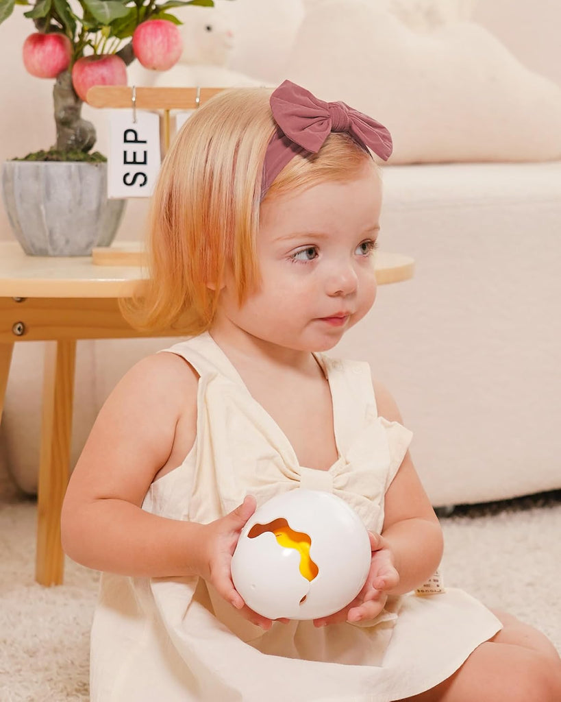 20pcs Baby Nylon Headbands With Bow Elastic Hairband