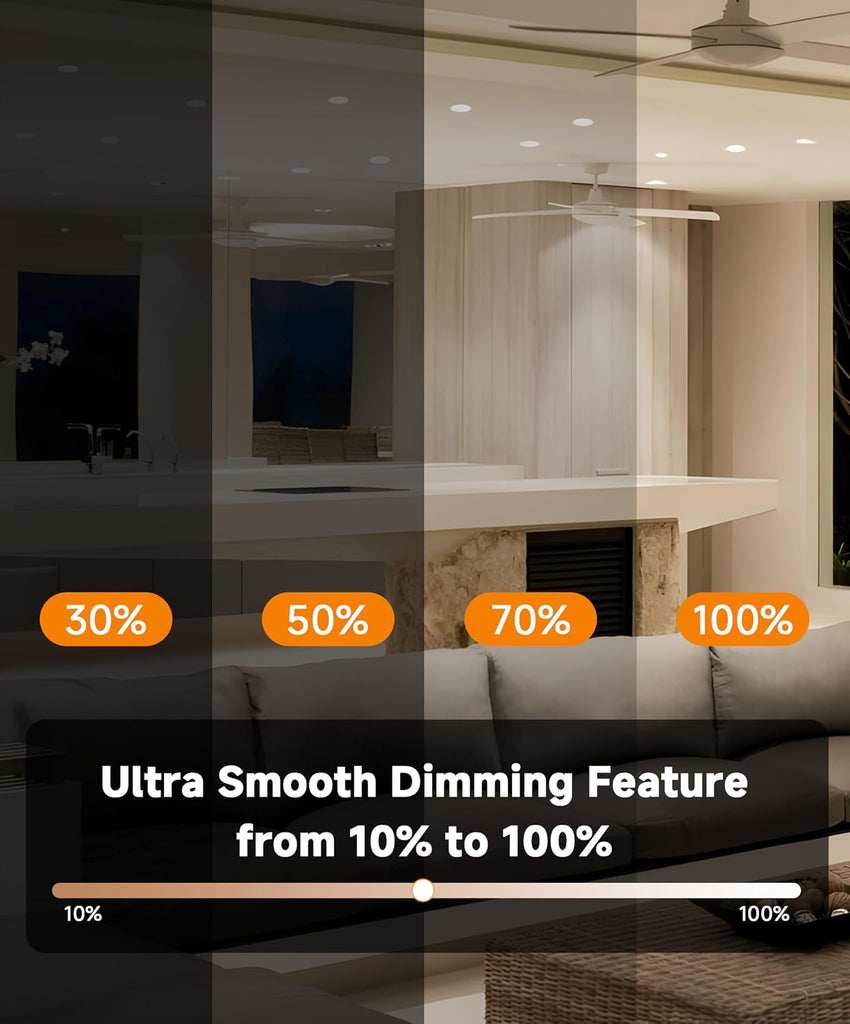 MR16 LED Bulbs Dimmable, 5W=50W, 2700K Warm, 12V GU5.3, 10PACK