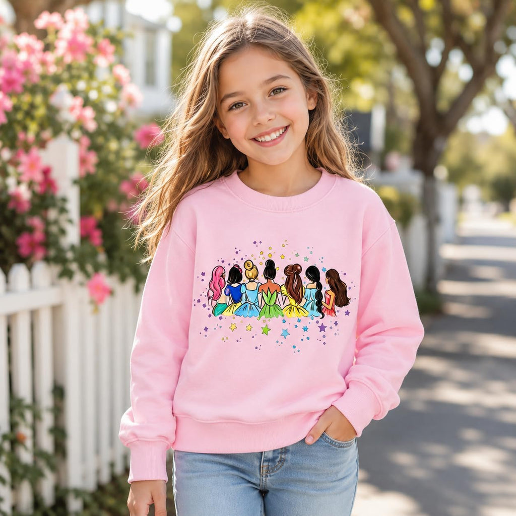 Graphic Sweatshirt Kids Long Sleeve Pullover Fall Winter Gift Top