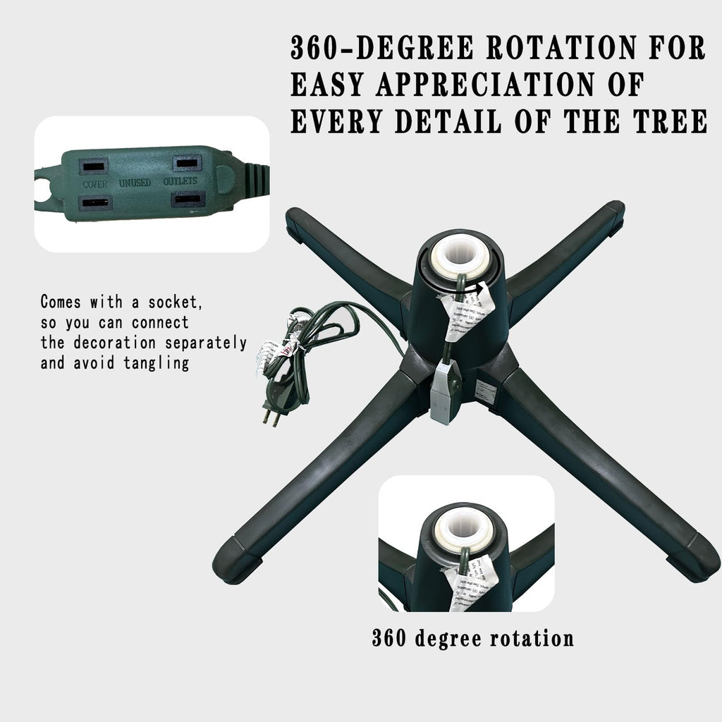 360-Degree Rotating Christmas Tree Stand, for 8ft Christmas Tree