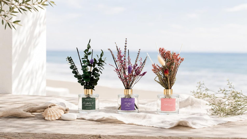5.7 fl oz Pink Peony Reed Diffuser Set, Glass Bottle with Preserved Flowers, Natural Decoration,170ml, Friendship