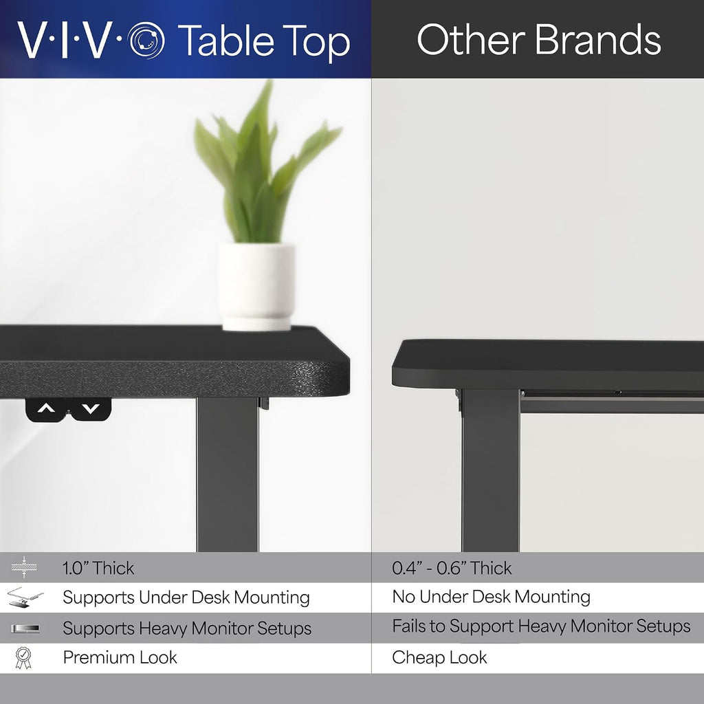 Dark Gray 71 x 30 in Standing Desk, DESK-KIT-0B7G | Electric, Holds 154 lbs, Sit Stand, Height Adjustable, Extra Deep