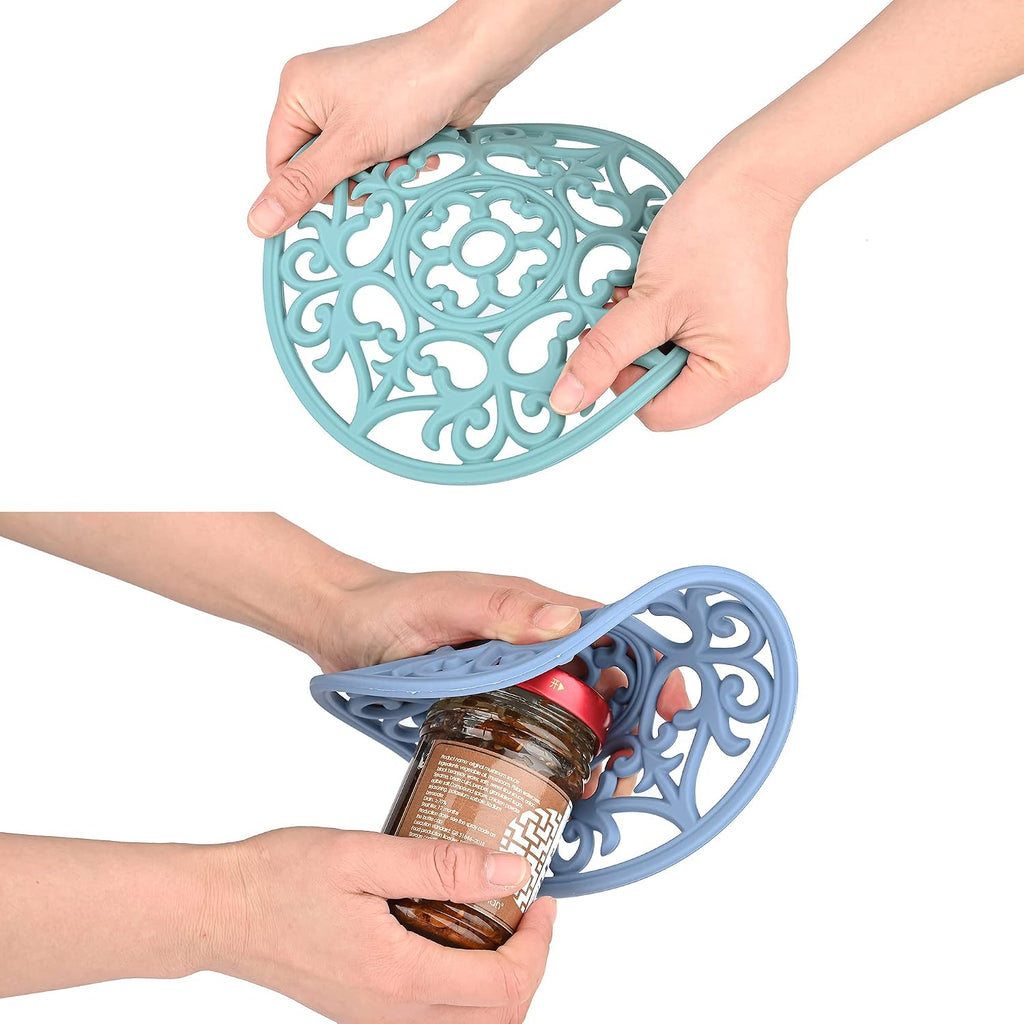 Smitchraft Silicone Trivets for Hot Dishes, Pots & Pans, Multi-Use Hot Pads Kitchen Quartz Countertops, Silicone Pot