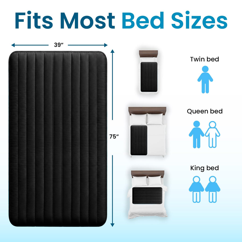 Bed Cooling System, Twin Size, Cotton Mattress Pad for Night Sweats