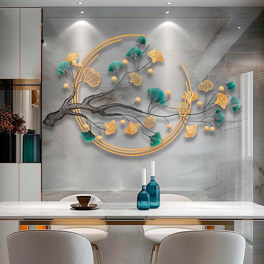 3D Metal Wall Art Decor, 59x32 Large Modern Wall Sculpture - Set of 100