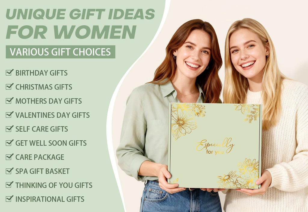 Birthday Gifts for Women, Gift Baskets for Women Self Care Spa Set, Get Well Care Package Inspirational Relaxation