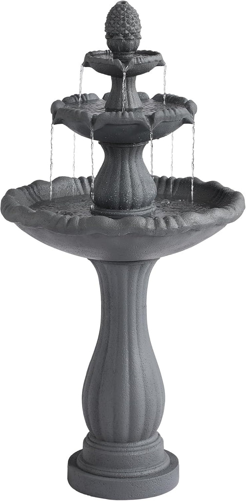 47.4'H Italian Outdoor Garden Water Fountains, Fountains and Waterfalls Outside
