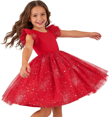 Ruffle Sleeveless Tulle Tutu Dress for Girls 2