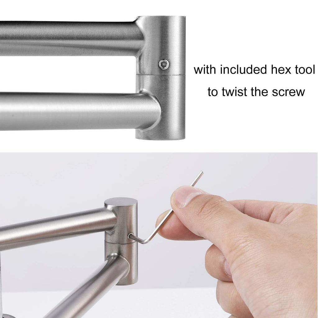 Adjustable Dimmable Track Lighting Kit, Flexible Foldable Arms,Satin Nickel Kitchen,Hallyway Bed Room