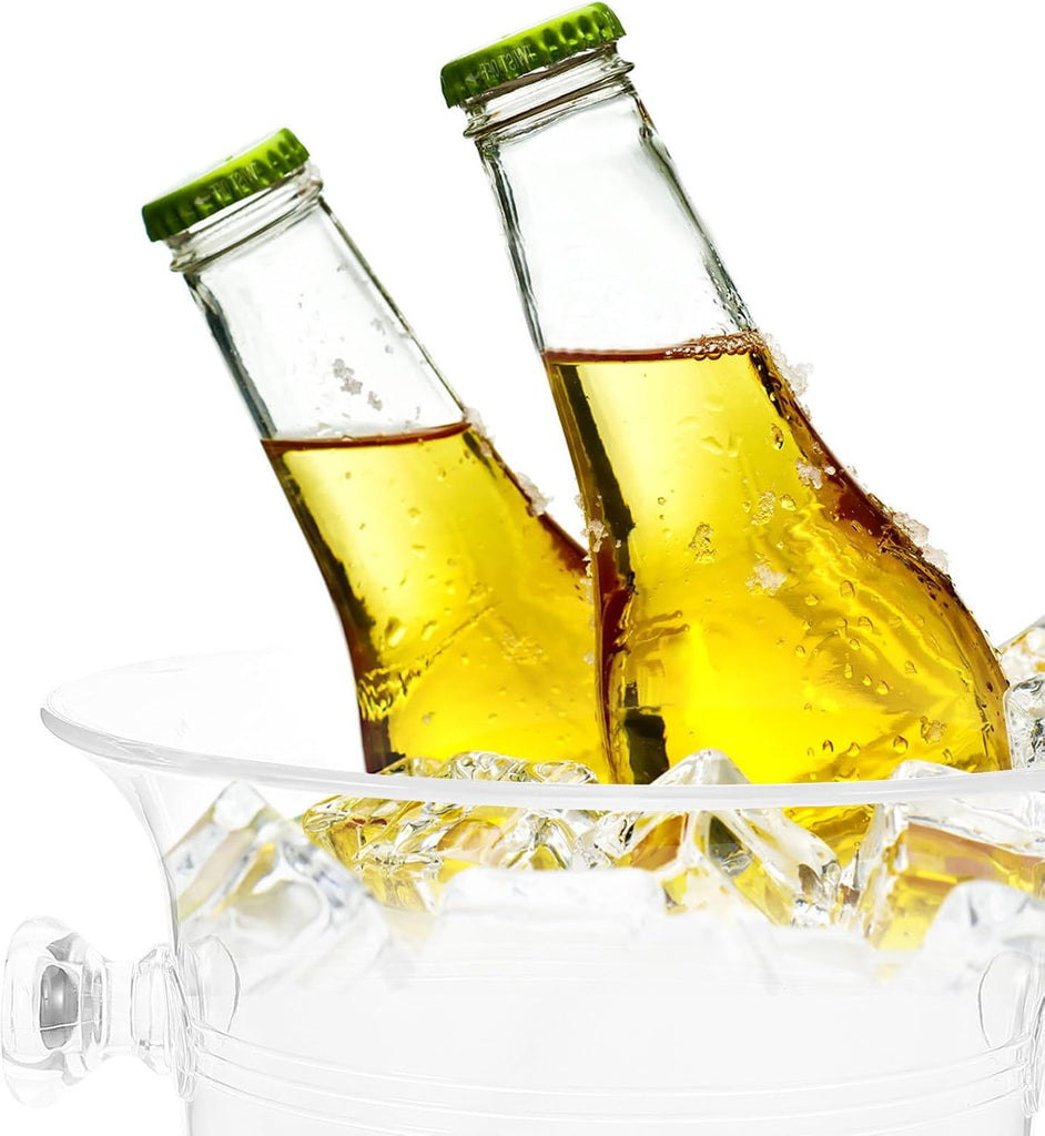 Ice Bucket with Handles Acrylic for Bars and Nightclubs