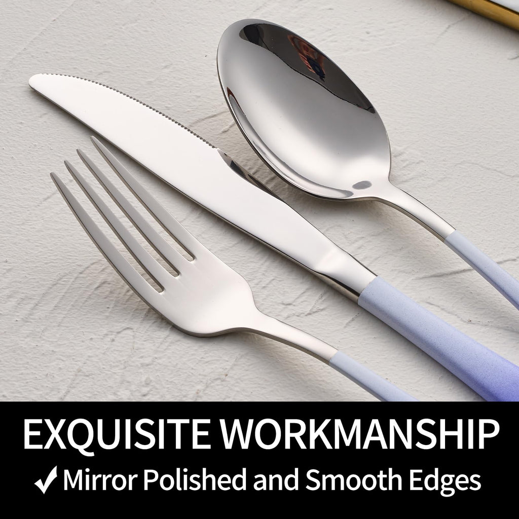 20-Pieces Color Silverware Sets for 4 | Casa Home Living