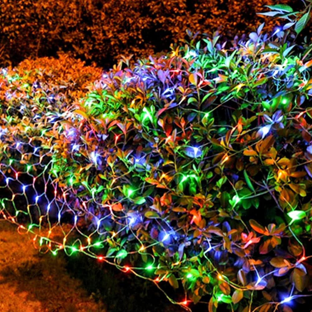Christmas Net Lights, 360 LED 12ft x 5ft Connectable Mesh Fairy String Lights,8 Modes Low Voltage Safe Adaptor
