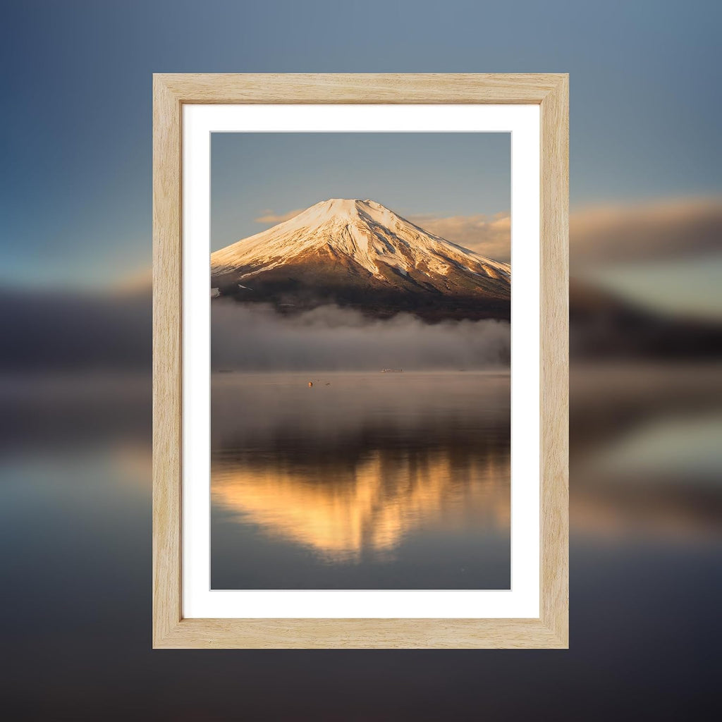 24X36 Poster Frame, Display Pictures 20X30 with Mat or 24X36 Without, Wall Hanging Frames, Natural Oak, 3 Pack
