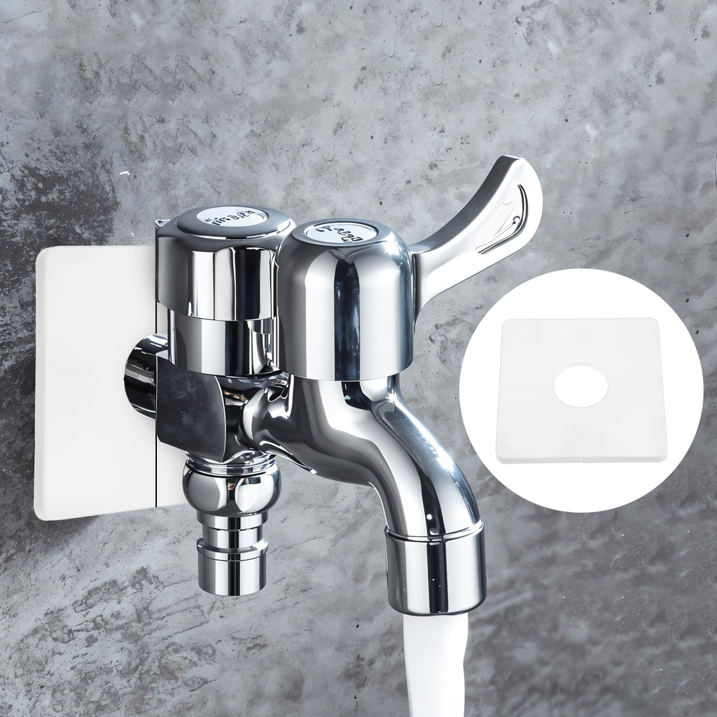 2-Pack Plumbing Cover Plates, 1.1-Inch Diameter Hole