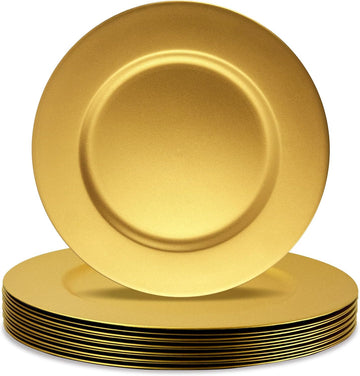 Table Charger Plates, 13'' Serving Dinner Plate Chargers - Set of 12