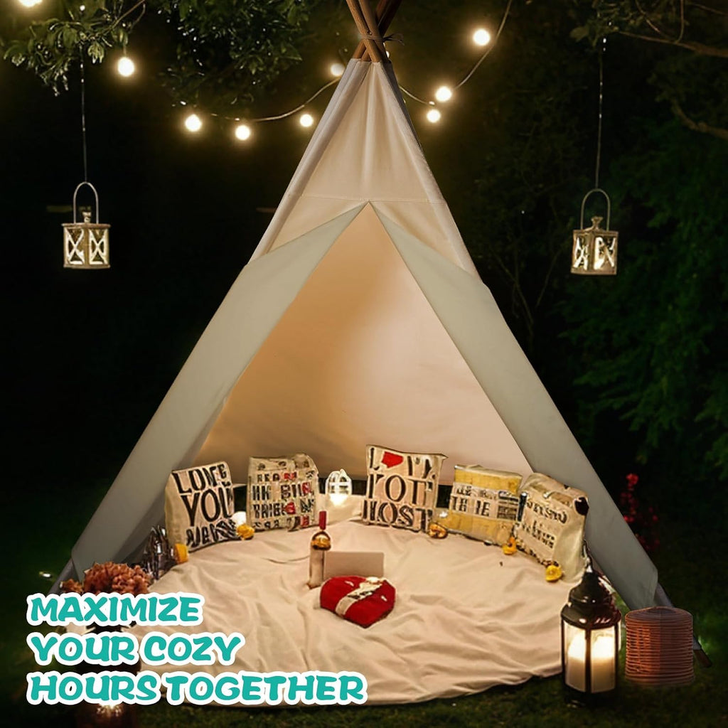 Teepee Tent Play Tents Girl Boy Indoor Outdoor Gift Playhouse Toy