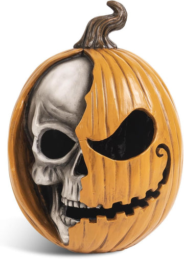 Light Up Jack O Lantern, Pumpkin Skull Halloween Home Decorations