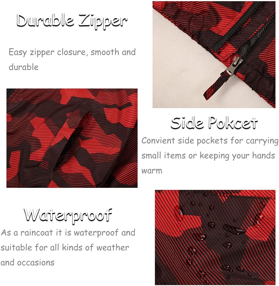 Boys Waterproof Rain Jacket Windbreaker Lightweight Coat Kids Raincoat Outerwear