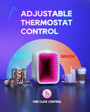 Mini Fridge, 4 Liter/6 Cans Small Refrigerator With Dimmable LED Light,AC/DC Portable Thermoelectric Cooler and Warmer