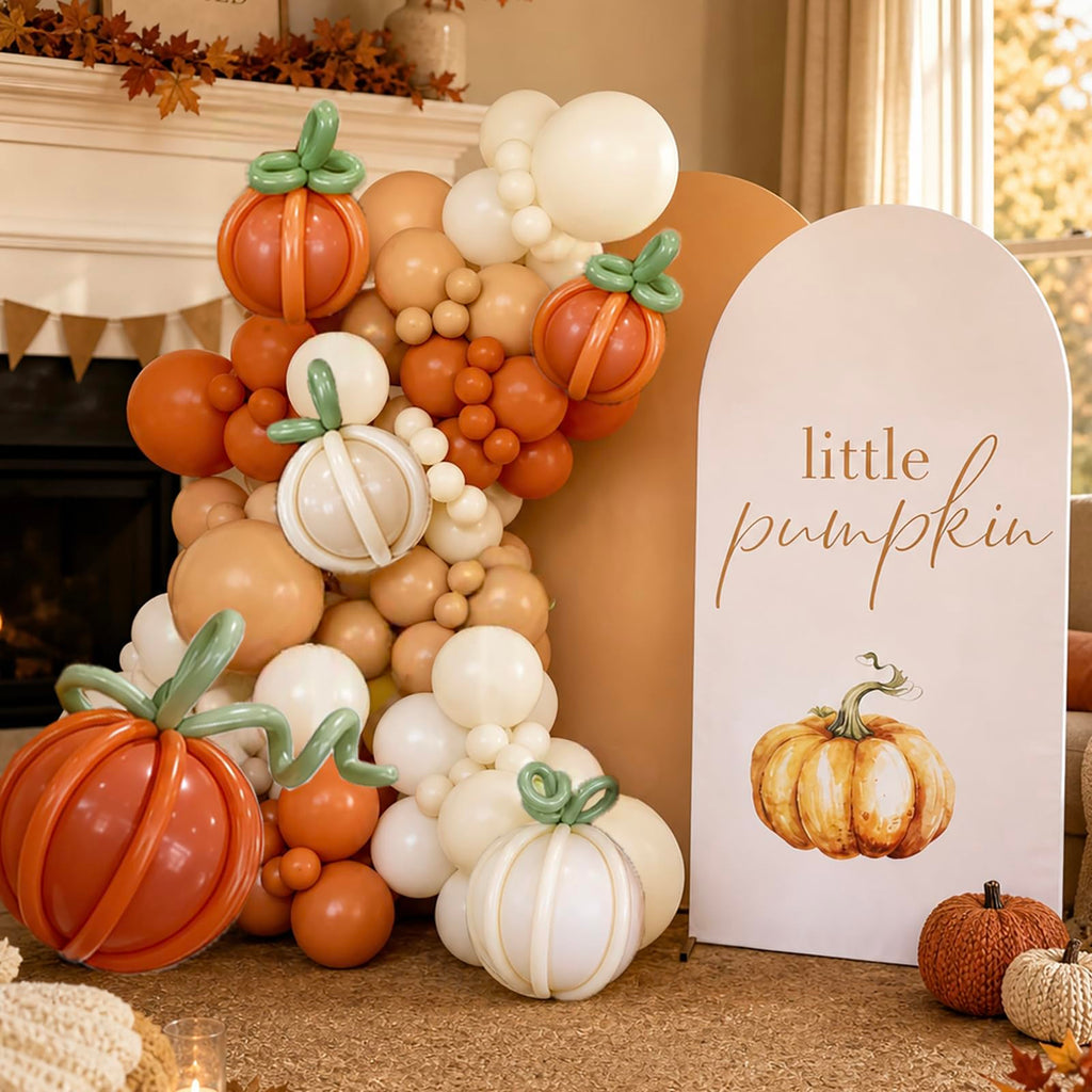 Fall Pumpkins Balloon Arch Kit Baby Shower Decoration