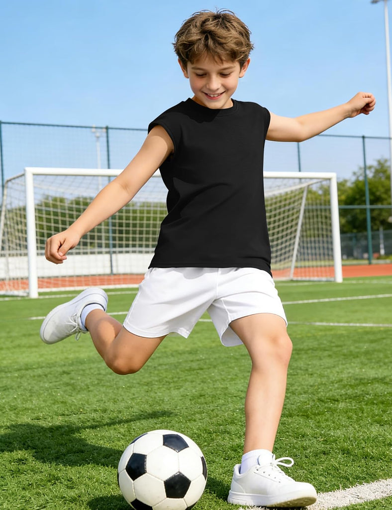 3 Pack Boys Tank Tops Athletic Quick Dry Sleeveless Shirts for Kids