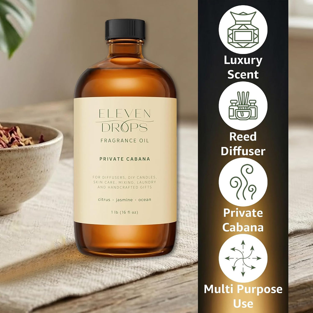 Private Cabana Diffuser Oil, Citrus & Ocean Notes, 16 oz - Set of 16