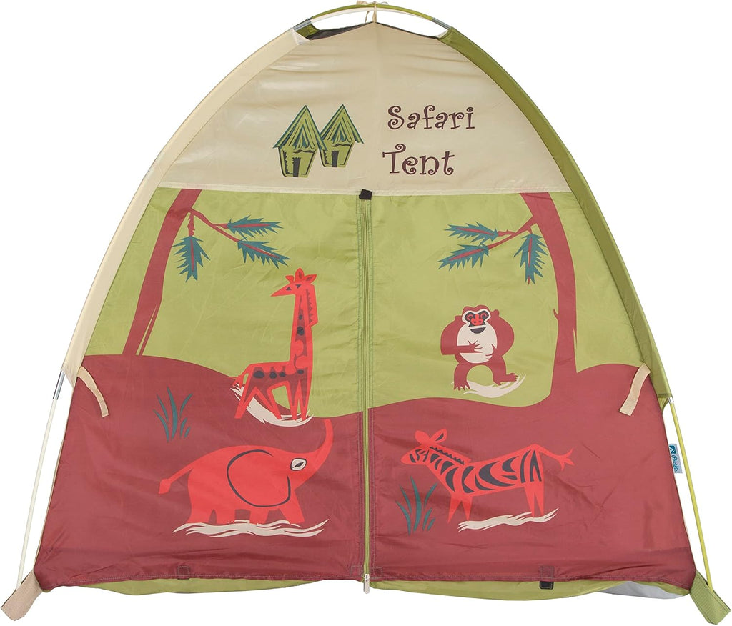 Kids Safari Fun Dome Tent Crawl Tunnel Combo Indoor / Outdoor Fun,Multicolor