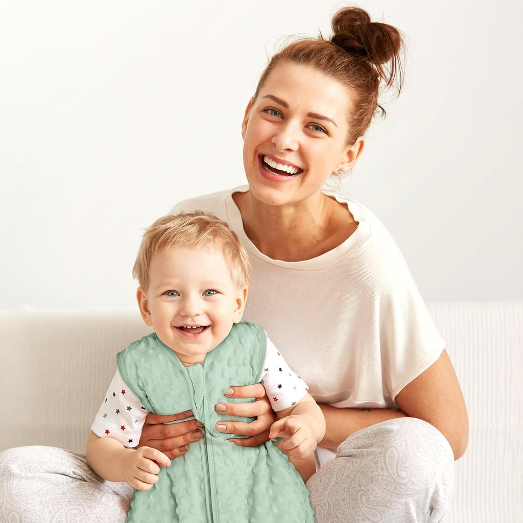 Baby Sleep Sack TOG 1.5 Fleece with Plush Dots 2 Pack