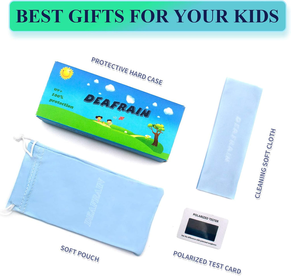 Polarized Kids Sunglasses Boys Girls Youth Sports Glasses