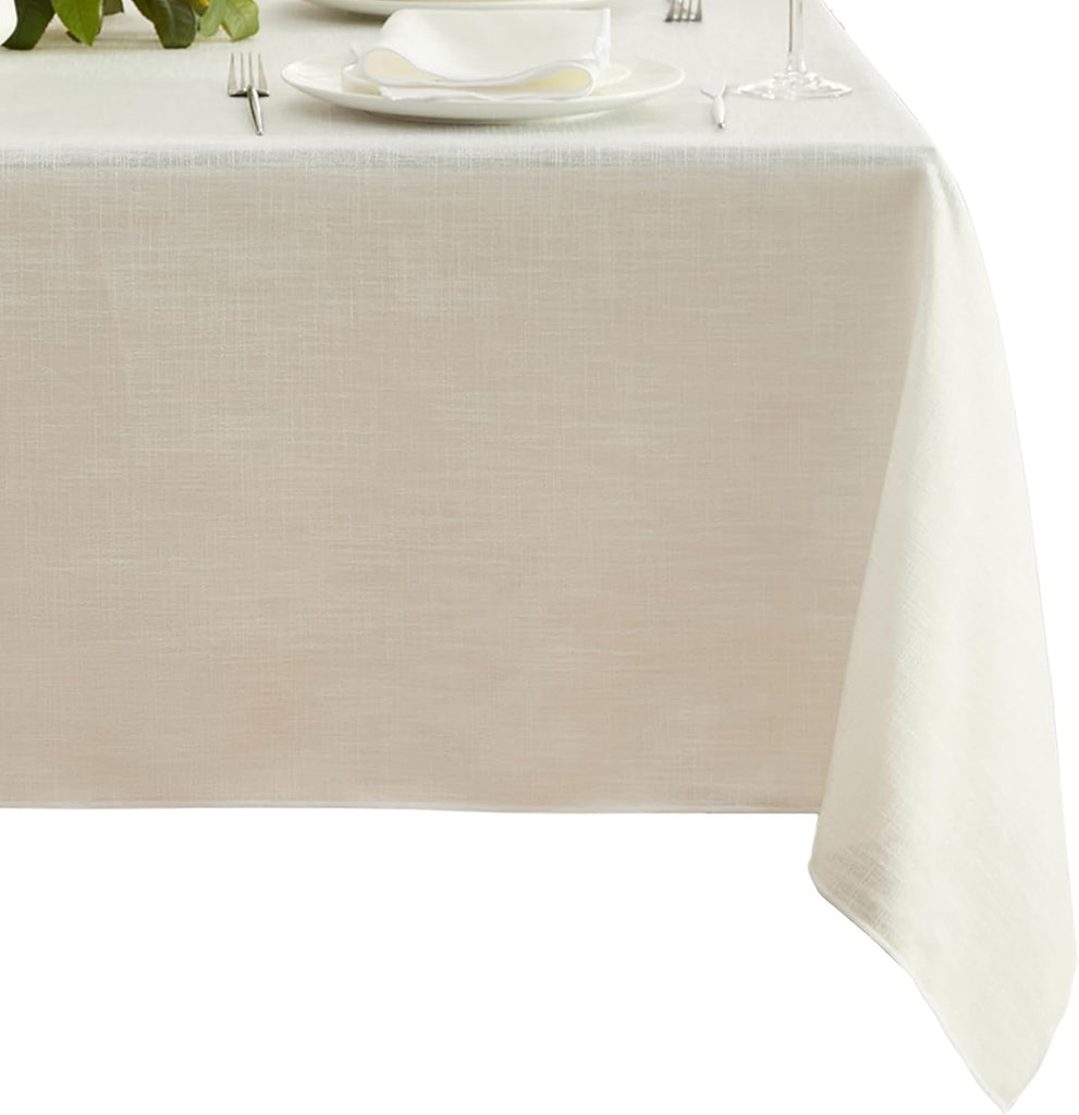 Home Fashions Villeroy & Boch Classic Embroidered Border Tablecloth - Elegant Table Cover for Dining