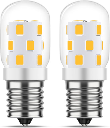 LED Microwave Light Bulbs Under Hood 40W Equivalent, E17 LED Bulb Dimmable for Stove Top, Refrigerator, Appliance