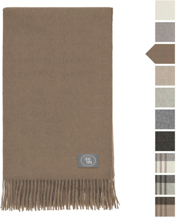Extra Large 100% Baby Alpaca Throw - 79 x 51 - Coziness Guaranteed, Lightweight and Super Soft, ÖkoTex 100