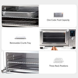 Bravo Air Fryer Toaster Smart Oven, 12-in-1 Countertop Convection, 30-QT XL Capacity, 50°-500°F Controls, Top and