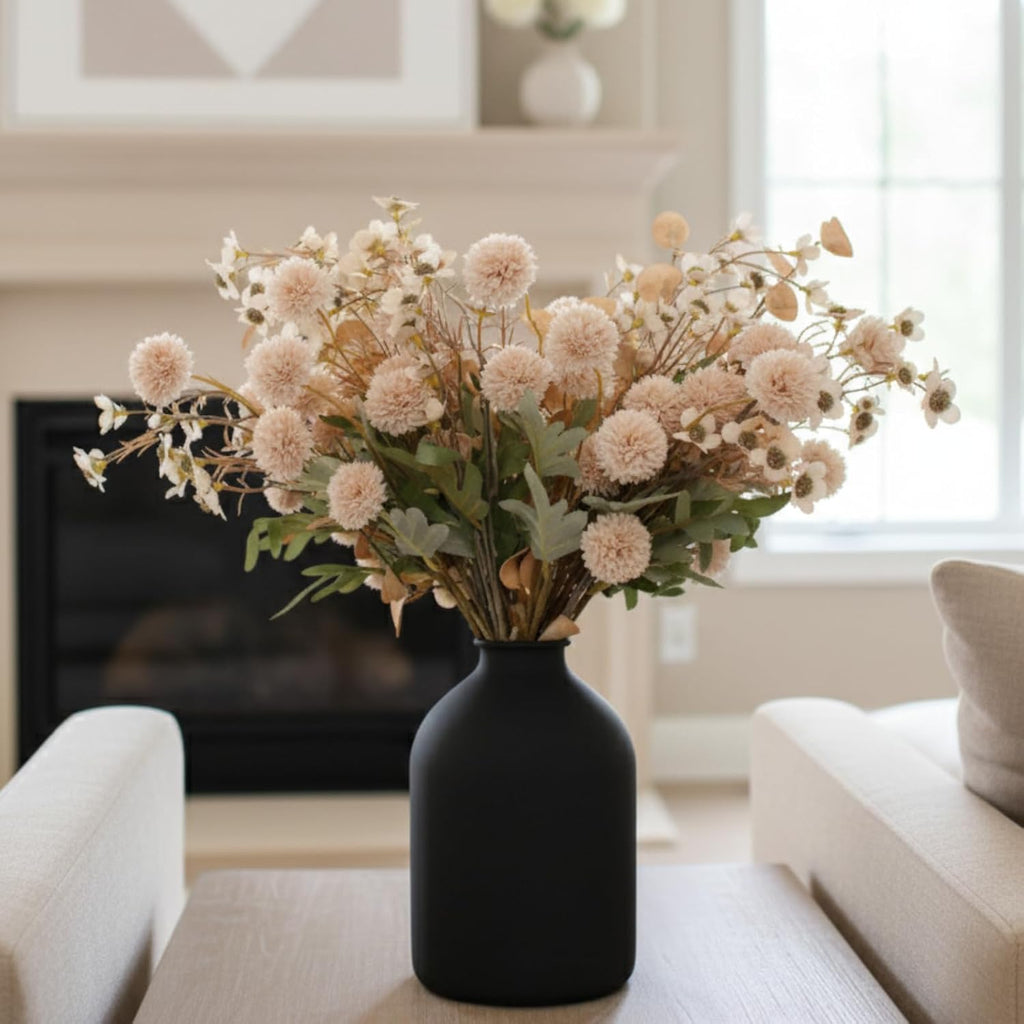Beige Silk Flower Arrangements Decor, Large Floral Centerpieces For Tables - Set of 22