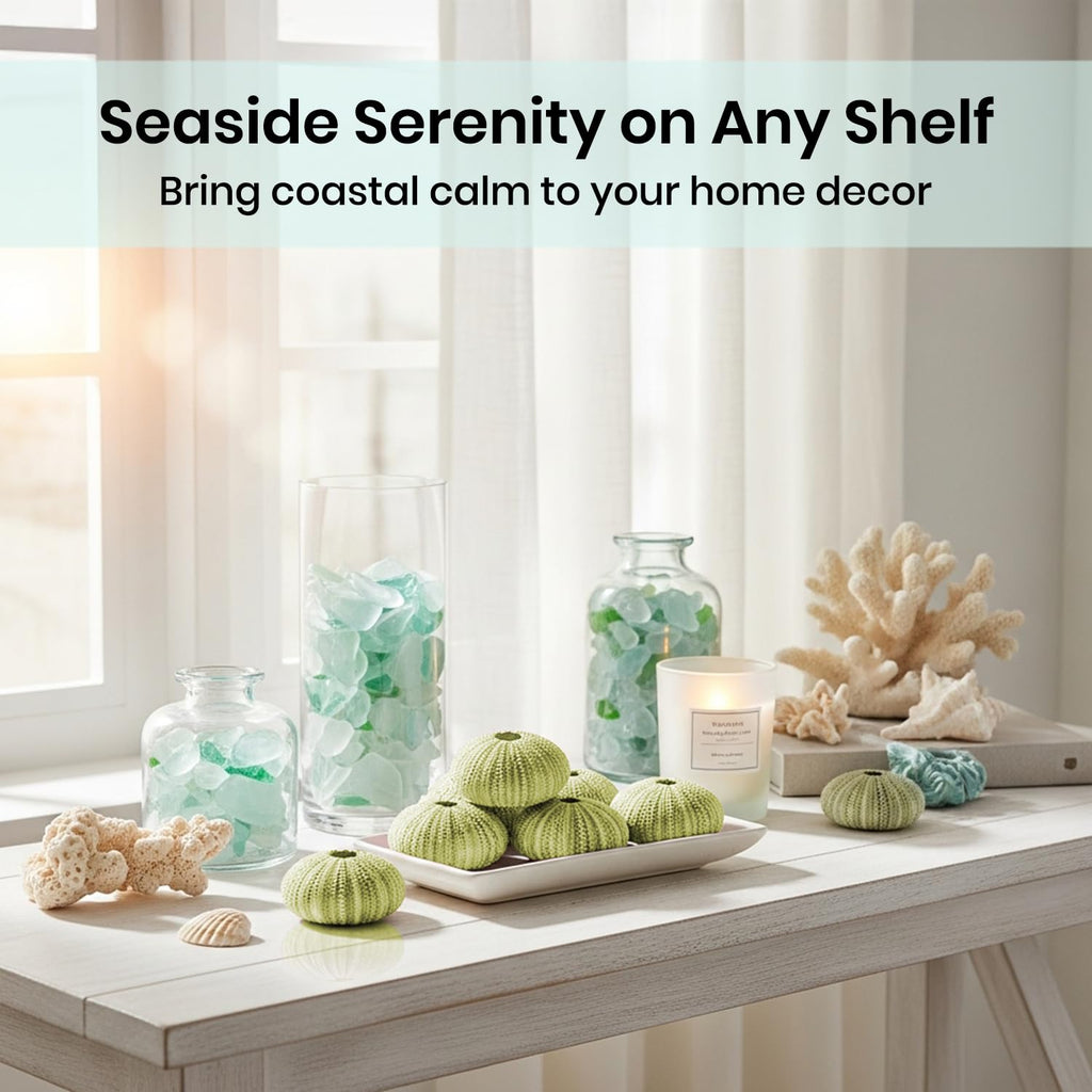 Sea Urchins Shells for Air Plants - 18 Green (1.75-2.5") Sea Urchin Shells - Hanging Air Plant Holder - Air Plants