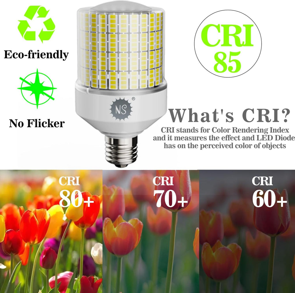 NS 700W Equivalent 10500LM Corn Bulbs (1-Set) - 90% Energy Saving, IP65 Waterproof, E26/E39, 70W 5000K Daylight, High