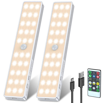 Under Cabinet Lighting with Remote, Motion Activated Closet Light