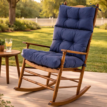 Rocking Chair Cushion, Waterproof and Fade-Resistant Adirondack Rocker Cushions, Indoor/Outdoor Rocking Chair Pads