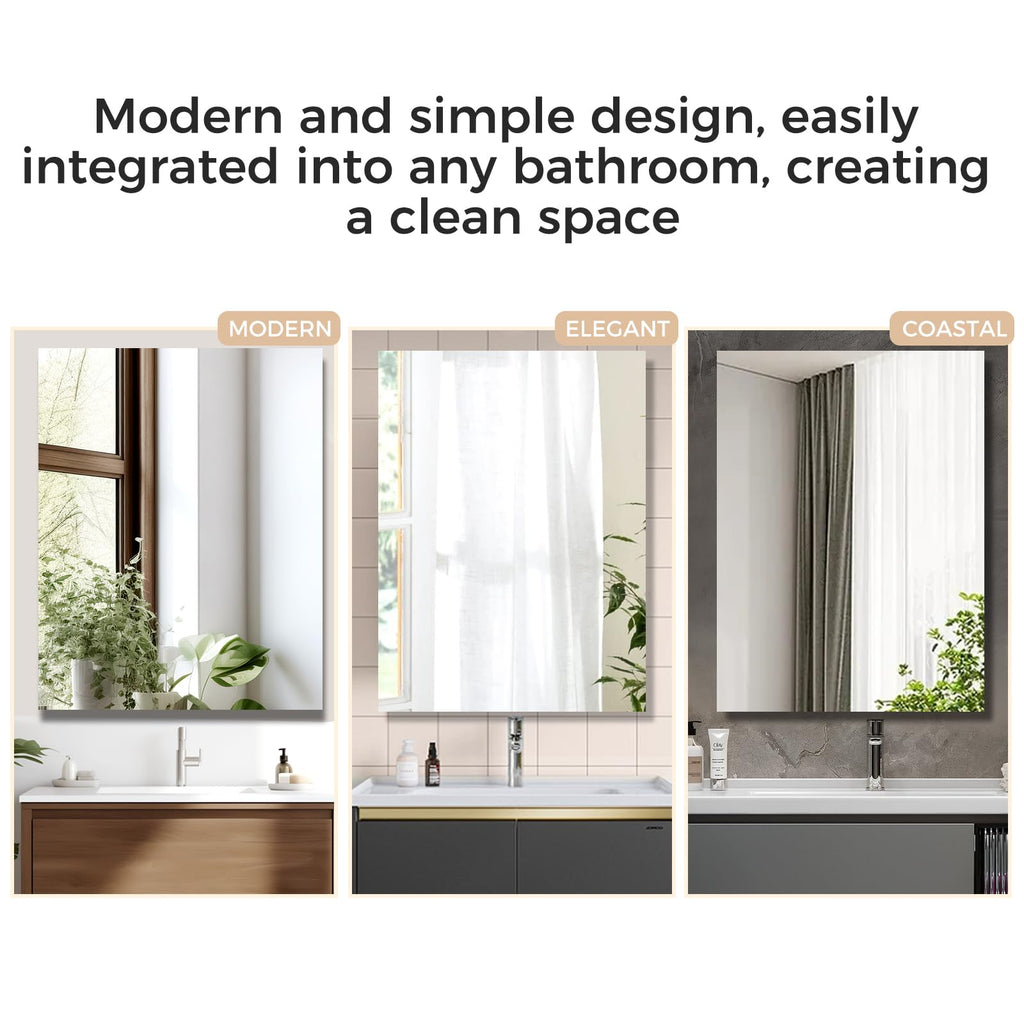 20 x 26 Inch Bathroom Medicine Cabinet with Beveled Edge Mirrored Door, Medicine Cabinet, Bathroom Mirror Cabinet, Home
