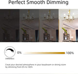 25W Equal LED Candelabra Bulb Bent Tip 2 Watts Warm White 2700K E12 Base Filament Style Chandelier Bulb. UL Listed