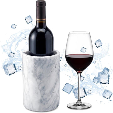 Birnava Marble Wine Chiller Bucket, Wine & Champagne Cooler for Party