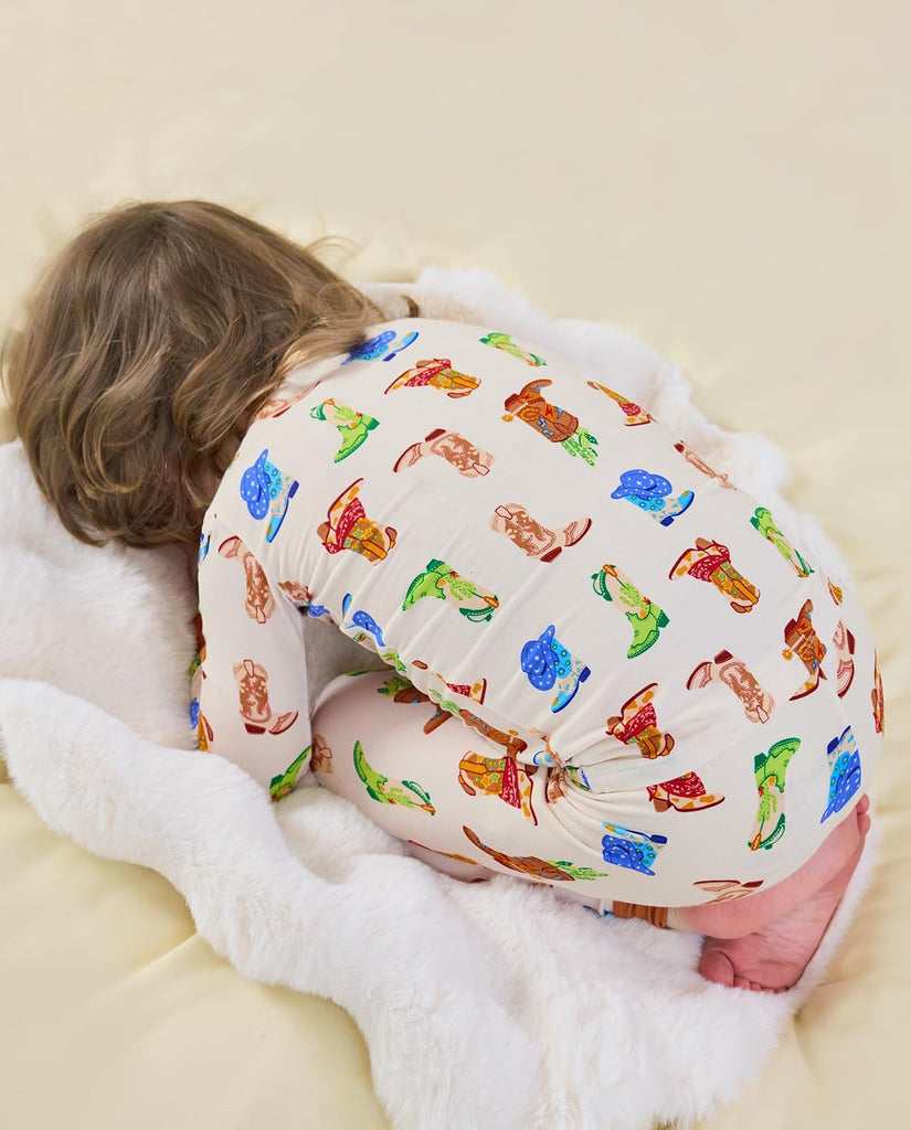 Bamboo Viscose Toddler Kids Pajamas Set, Long Sleeve Boys