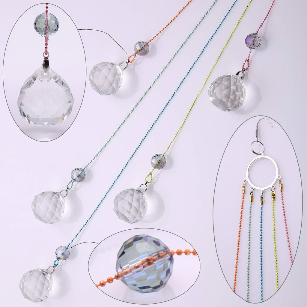 Crystals Ball Prisms Suncatcher Hanging Ornament Rainbow Maker for Home,Garden Decoration