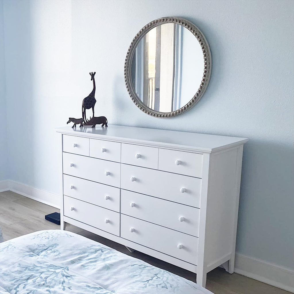 40 Packs White Ceramic Cabinet Knobs, Glossy Ceramic Knobs, Handles Drawer Cupboard Cabinet Knobs Office Bathroom