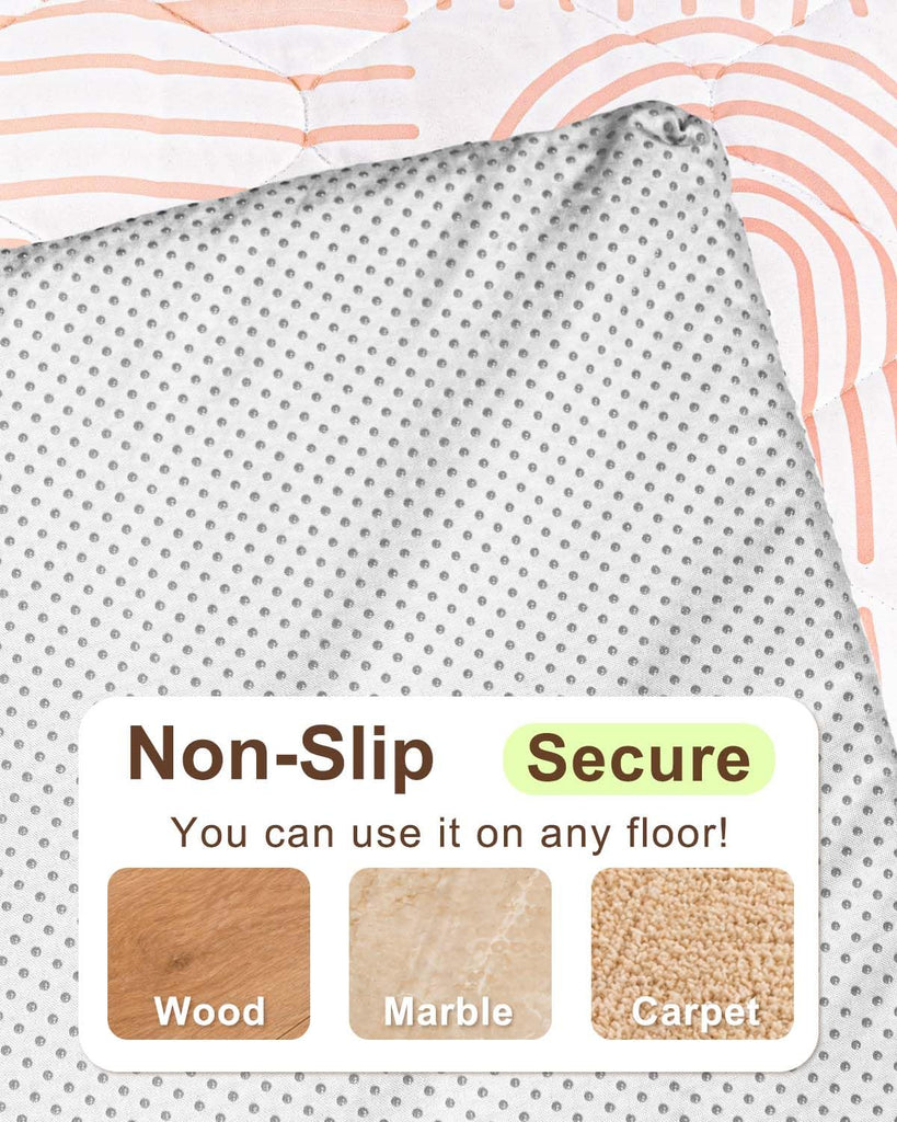 Foam Baby Play Mat 50x50, Removable and Machine Washable Cover